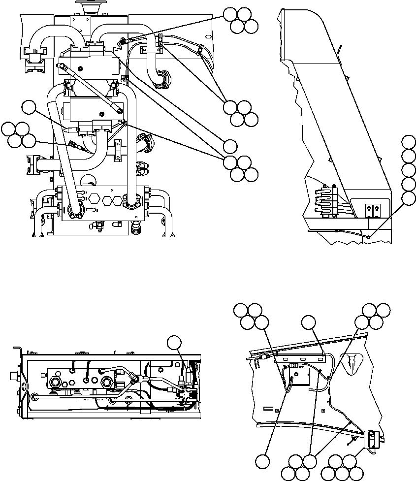 Komatsu parts book diagram for AFE57-C 830E-AC S/N A30005 & A30009-A30010 & A30012-A30013         MINERA HUASCO (CMH): VHMS SENSOR INSTALLATION