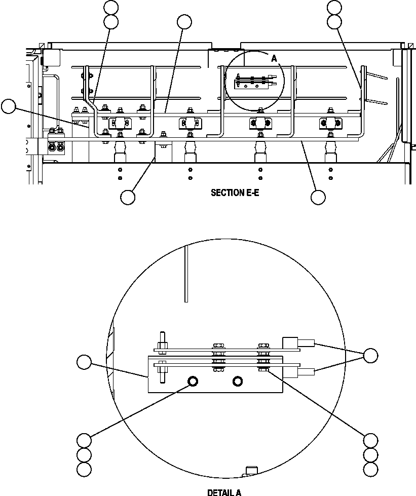 Komatsu parts book diagram for AFE57-C 830E-AC S/N A30005 & A30009-A30010 & A30012-A30013         MINERA HUASCO (CMH): CONTROL CABINET - RIGHT SIDE DETAIL - 1 (PC1703)