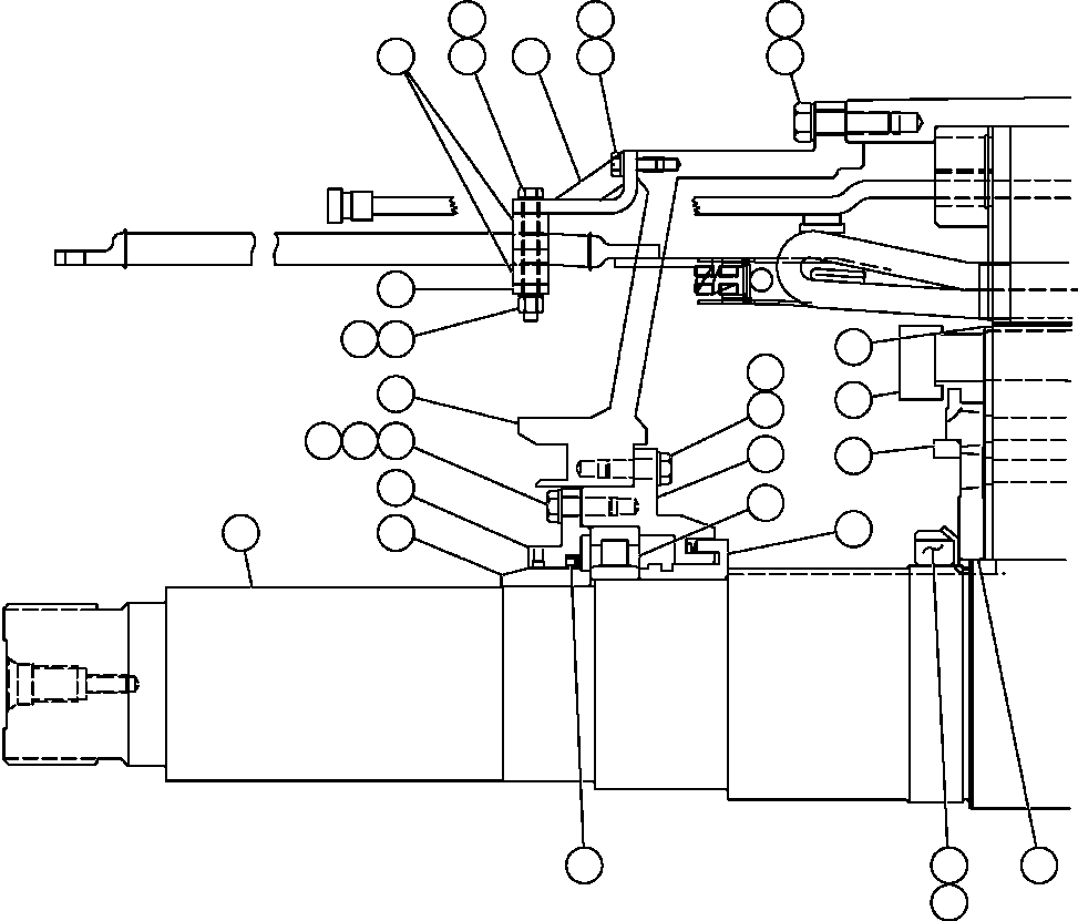 Komatsu parts book diagram for AFE57-C 830E-AC S/N A30005 & A30009-A30010 & A30012-A30013         MINERA HUASCO (CMH): MOTORIZED WHEEL - GEB25C1 - 3