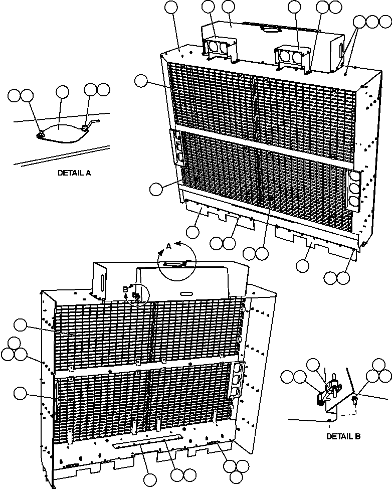 Komatsu parts book diagram for AFE57-CB 830E-1AC S/N A30340 - A30343     FELIX RESOURCES: GRILLE INSTALLATION