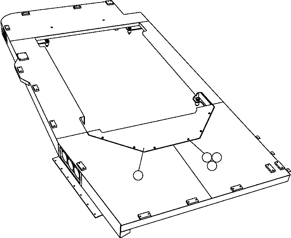 Komatsu parts book diagram for AFE57-CB 830E-1AC S/N A30340 - A30343     FELIX RESOURCES: LH DECK ACCESS COVERS