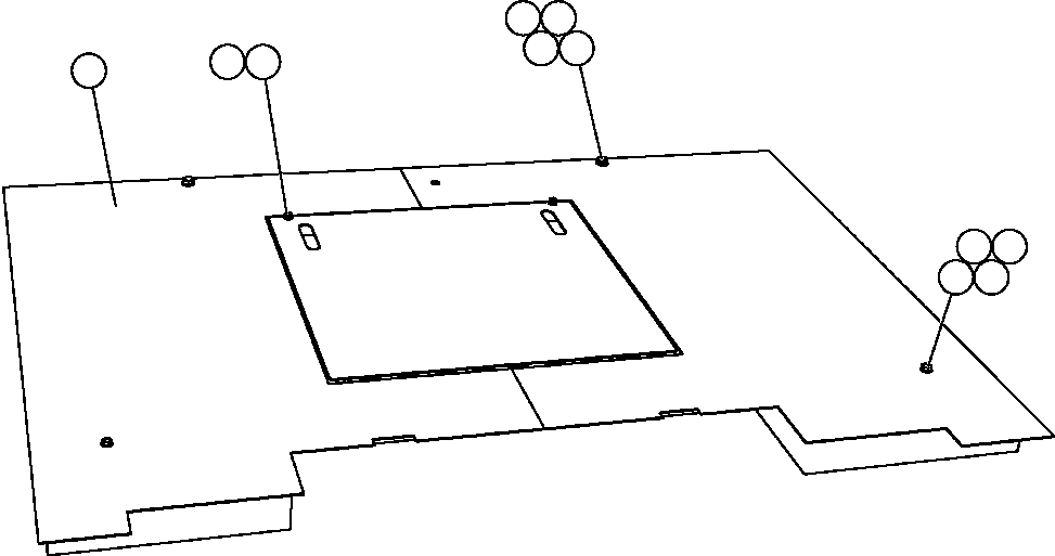 Komatsu parts book diagram for AFE57-CB 830E-1AC S/N A30340 - A30343     FELIX RESOURCES: CENTER DECK INSTALLATION