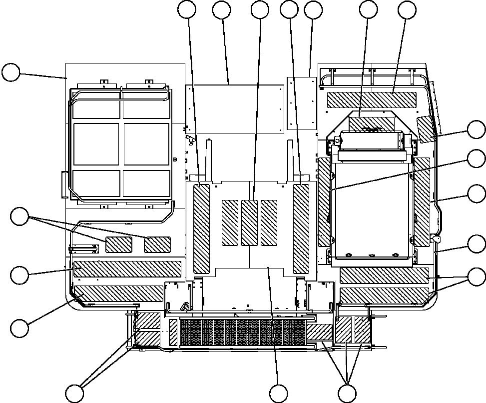 Komatsu parts book diagram for AFE57-CB 830E-1AC S/N A30340 - A30343     FELIX RESOURCES: DECK SECTIONS & SAFETY WALKS