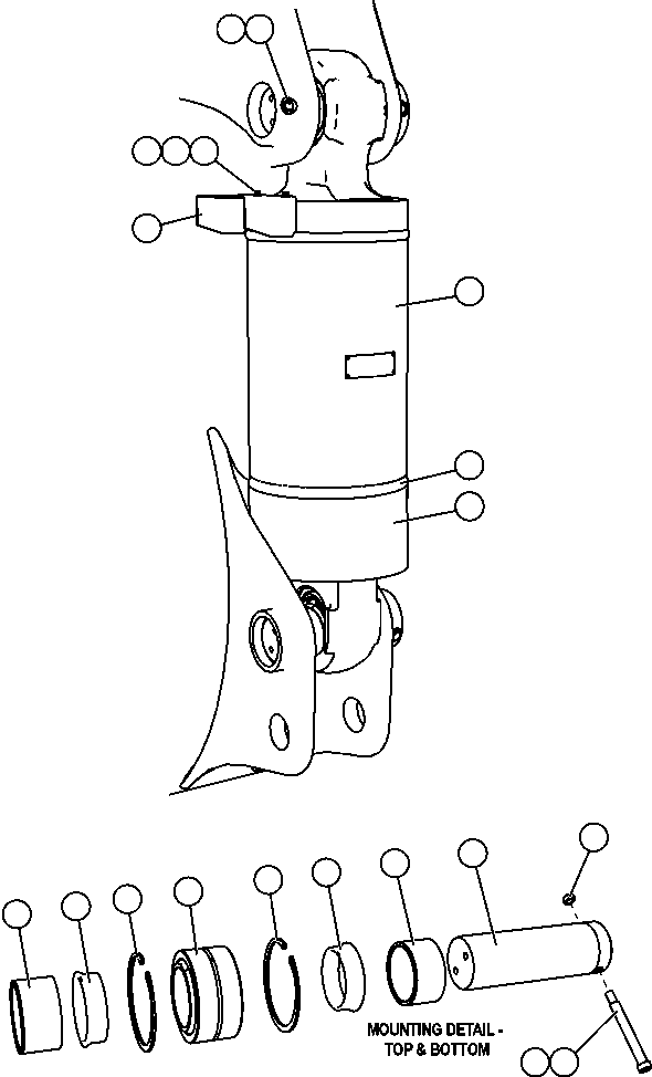 Komatsu parts book diagram for AFE57-CB 830E-1AC S/N A30340 - A30343     FELIX RESOURCES: REAR SUSPENSION INSTALLATION