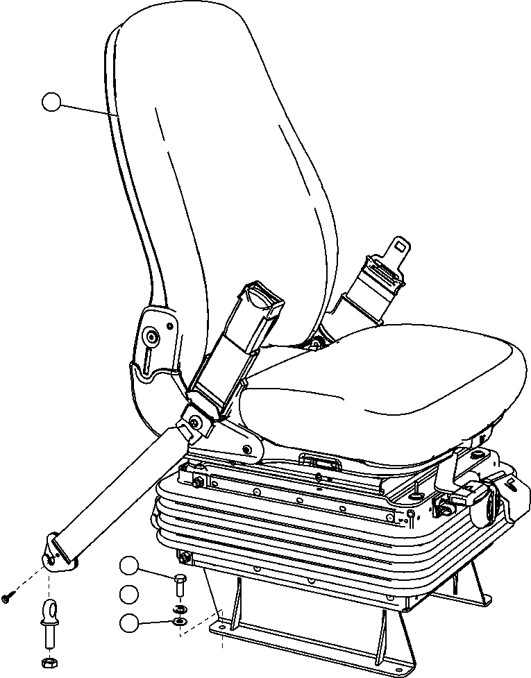 Komatsu parts book diagram for AFE57-CB 830E-1AC S/N A30340 - A30343     FELIX RESOURCES: PASSENGER SEAT INSTALLATION