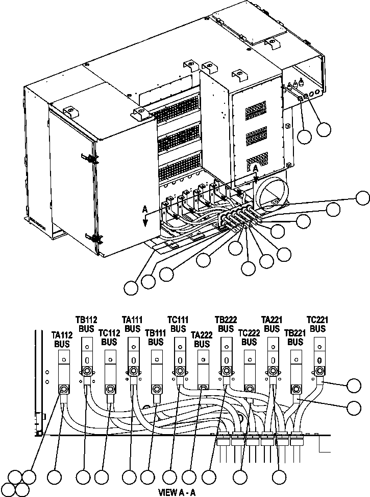 Komatsu parts book diagram for AFE57-CB 830E-1AC S/N A30340 - A30343     FELIX RESOURCES: CONTROL CABINET WIRING
