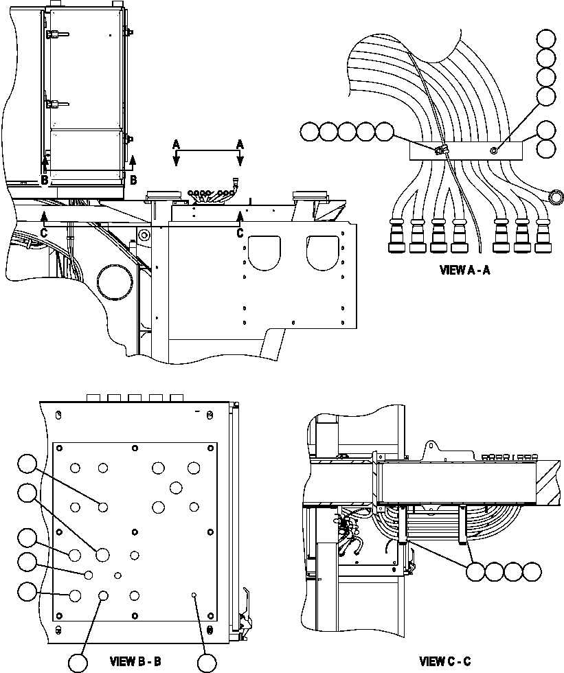 Komatsu parts book diagram for AFE57-CB 830E-1AC S/N A30340 - A30343     FELIX RESOURCES: CONTROL CABINET INSTALLATION