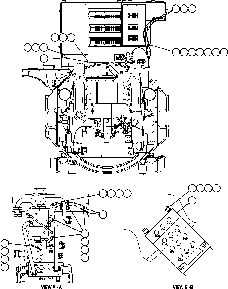 Komatsu parts book diagram for AFE57-CB 830E-1AC S/N A30340 - A30343     FELIX RESOURCES: WIRING INSTALLATION ( 2/2)