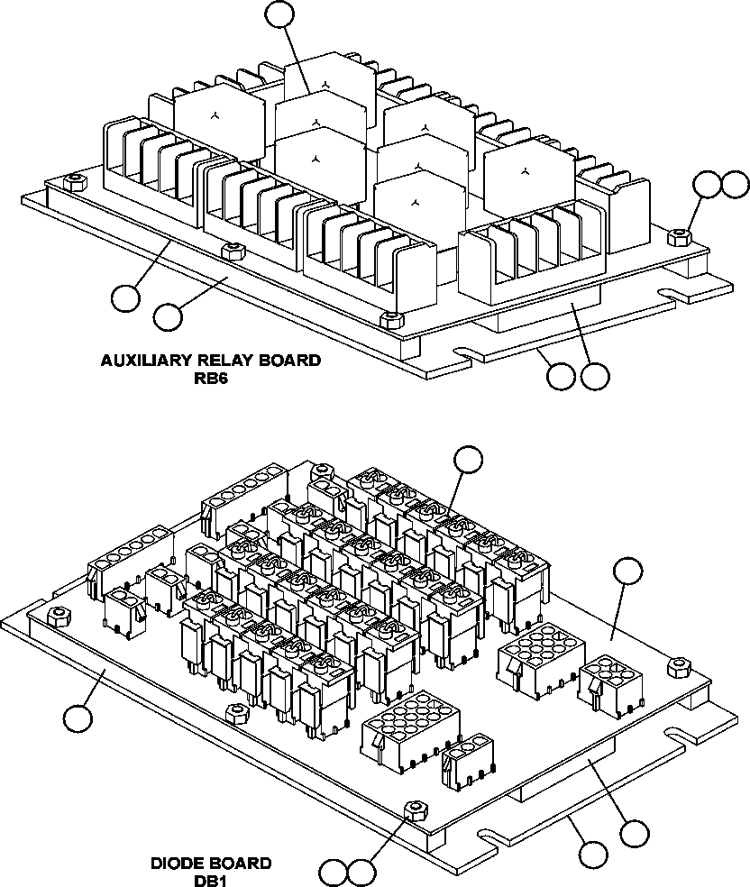 Komatsu parts book diagram for AFE57-CB 830E-1AC S/N A30340 - A30343     FELIX RESOURCES: RELAY AND DIODE BOARDS