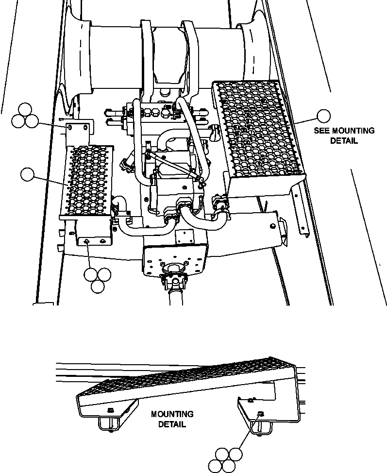 Komatsu parts book diagram for AFE57-CB 830E-1AC S/N A30340 - A30343     FELIX RESOURCES: PUMP MODULE PLATFORMS