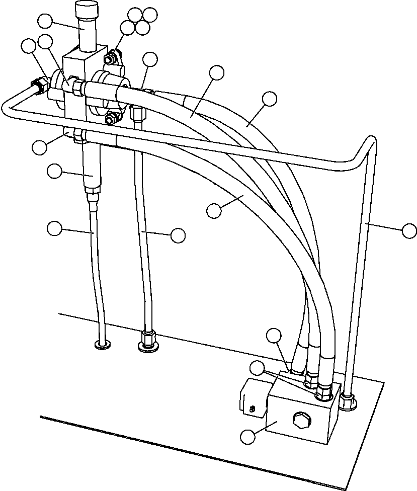 Komatsu parts book diagram for AFE57-CB 830E-1AC S/N A30340 - A30343     FELIX RESOURCES: HYDRAULIC CABINET  4/4