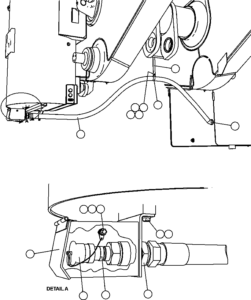 Komatsu parts book diagram for AFE57-CB 830E-1AC S/N A30340 - A30343     FELIX RESOURCES: PRESSURE FUELING - LH