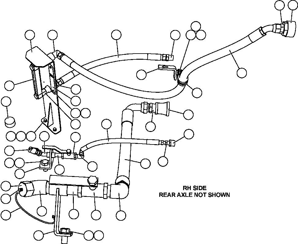 Komatsu parts book diagram for AFE57-CB 830E-1AC S/N A30340 - A30343     FELIX RESOURCES: REAR AXLE SERVICE CENTER - RH