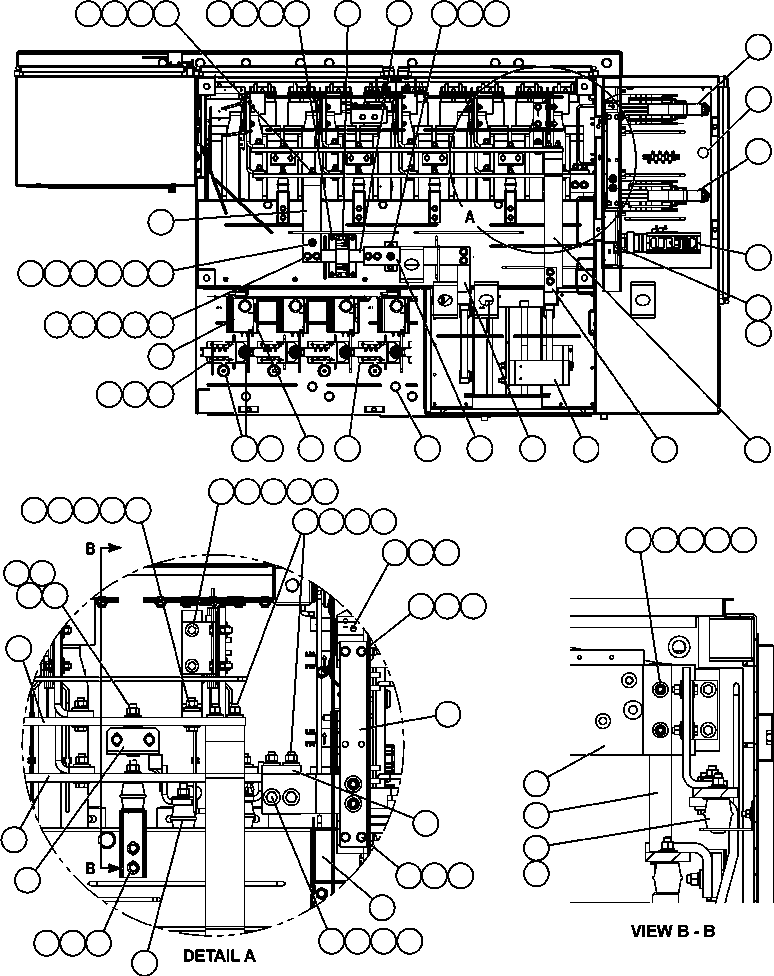 Komatsu parts book diagram for AFE57-CB 830E-1AC S/N A30340 - A30343     FELIX RESOURCES: CONTROL CABINET - TOP (PC2752)