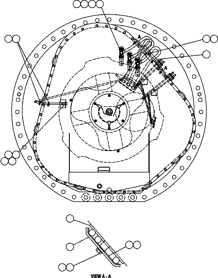 Komatsu parts book diagram for AFE57-CB 830E-1AC S/N A30340 - A30343     FELIX RESOURCES: WHEEL MOTOR  3/8 (PC2755)