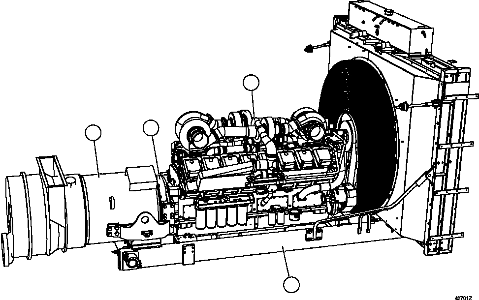 Komatsu parts book diagram for AFE57-CV 830E-1AC S/N A30461 - A30463 & A30470 - A30472     BARRICK BALD MOUNTAIN: POWERTRAIN INSTALLATION
