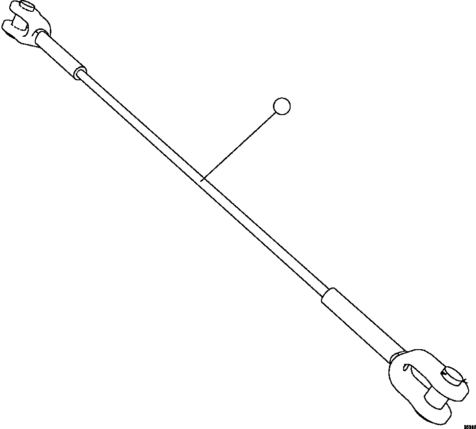 Komatsu parts book diagram for AFE57-CV 830E-1AC S/N A30461 - A30463 & A30470 - A30472     BARRICK BALD MOUNTAIN: BODY RETENTION CABLE
