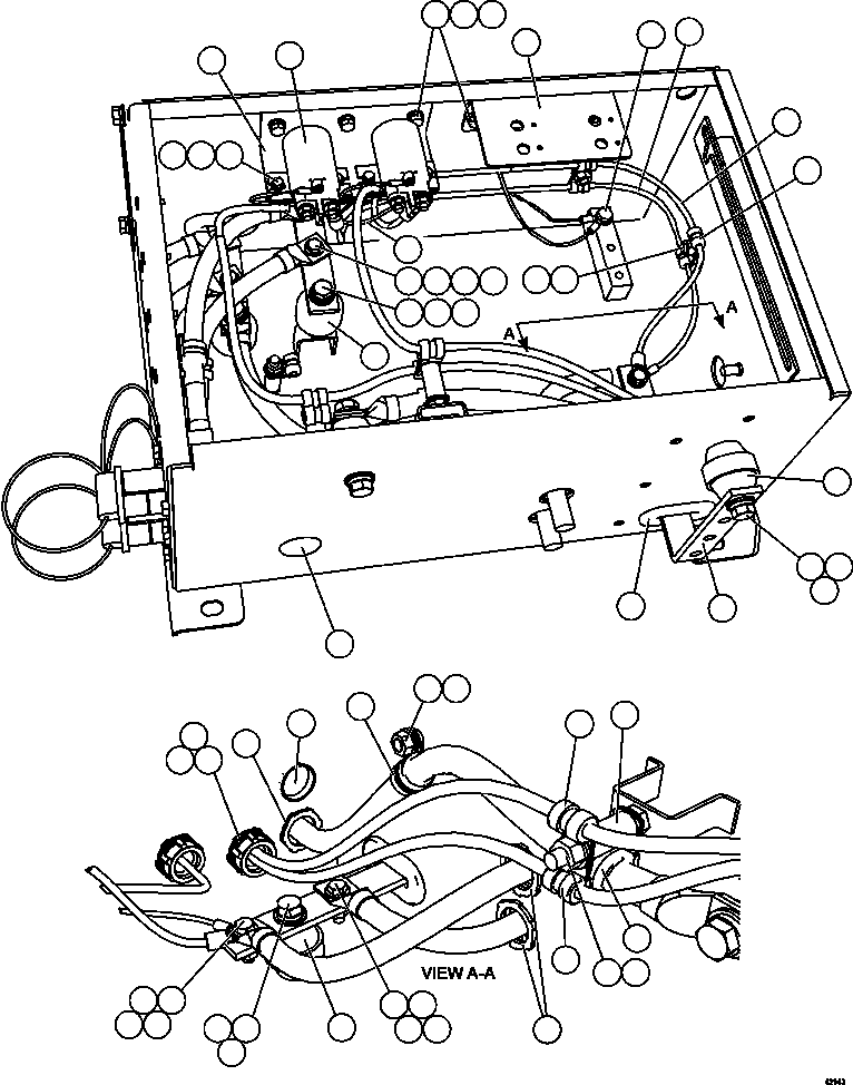 Komatsu parts book diagram for AFE57-CV 830E-1AC S/N A30461 - A30463 & A30470 - A30472     BARRICK BALD MOUNTAIN: BATTERY BOX    4/5  (S/N A30461 - A30470)