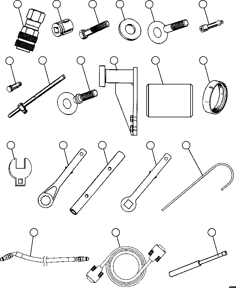 Komatsu parts book diagram for AFE57-CV 830E-1AC S/N A30461 - A30463 & A30470 - A30472     BARRICK BALD MOUNTAIN: TOOL GROUP