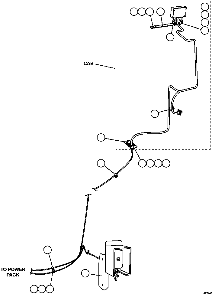 Komatsu parts book diagram for AFE57-CV 830E-1AC S/N A30461 - A30463 & A30470 - A30472     BARRICK BALD MOUNTAIN: RETRACTABLE LADDER ( 3/3)