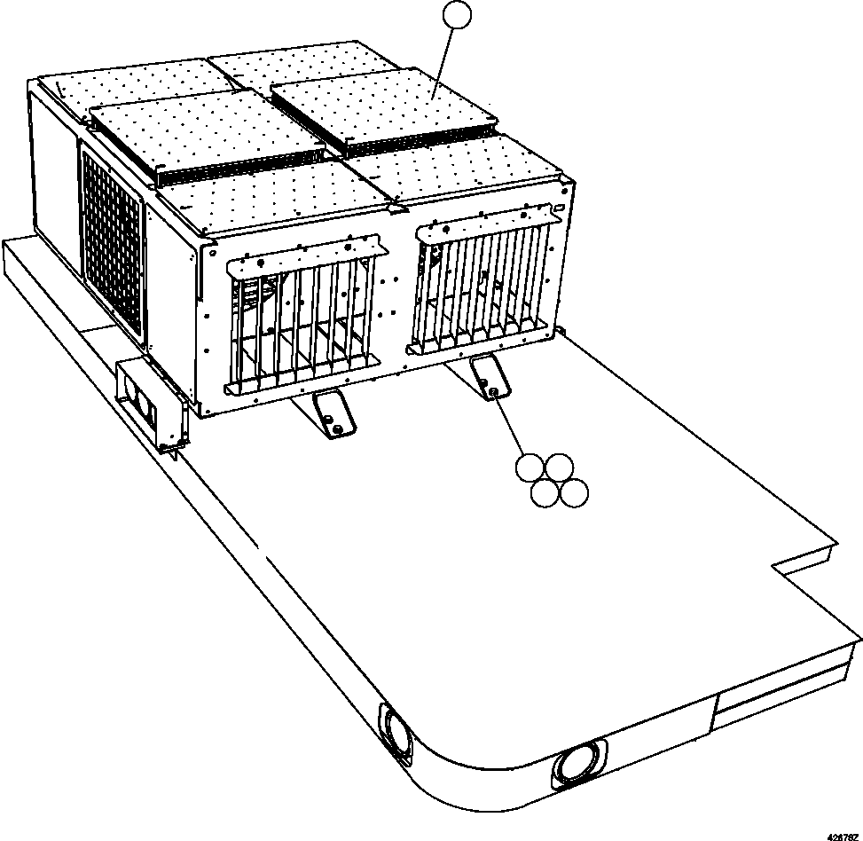 Komatsu parts book diagram for AFE57-CV 830E-1AC S/N A30461 - A30463 & A30470 - A30472     BARRICK BALD MOUNTAIN: RETARDING GRID INSTALLATION ( 1/2)