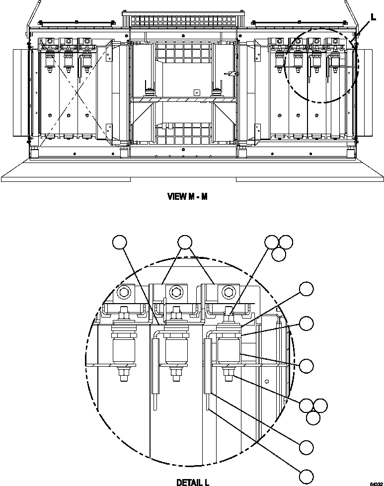 Komatsu parts book diagram for AFE57-CV 830E-1AC S/N A30461 - A30463 & A30470 - A30472     BARRICK BALD MOUNTAIN: RETARDING GRID ASSEMBLY   3/7 (PC2523)