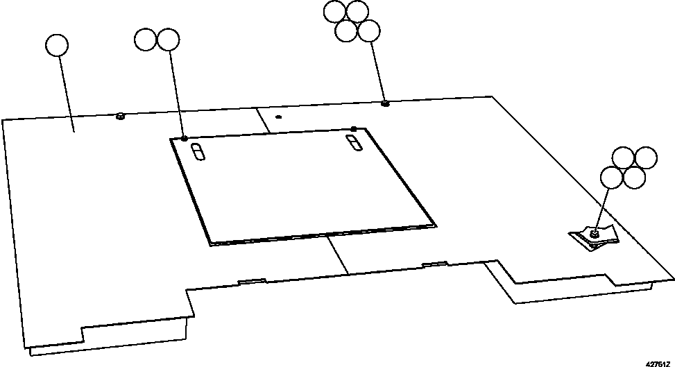 Komatsu parts book diagram for AFE57-CX 830E-1AC S/N A30505 - A30506     HIBBING TACONITE: CENTER DECK INSTALLATION