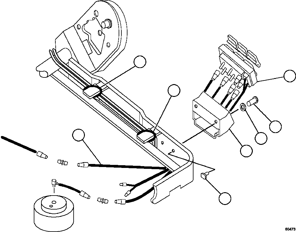 Komatsu parts book diagram for AFE57-CX 830E-1AC S/N A30505 - A30506     HIBBING TACONITE: OPERATOR'S SEAT ASSEMBLY   5/6 (PC2324)