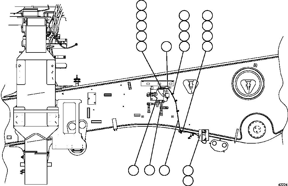 Komatsu parts book diagram for AFE57-CX 830E-1AC S/N A30505 - A30506     HIBBING TACONITE: WIRING - LEFT FRAME