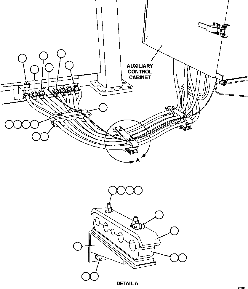 Komatsu parts book diagram for AFE57-CX 830E-1AC S/N A30505 - A30506     HIBBING TACONITE: EXTERNAL CAB WIRING