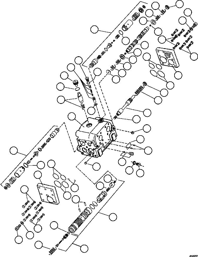 Komatsu parts book diagram for AFE57-CX 830E-1AC S/N A30505 - A30506     HIBBING TACONITE: FLOW AMPLIFIER (PB6908)