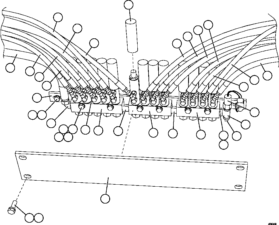 Komatsu parts book diagram for AFE57-CX 830E-1AC S/N A30505 - A30506     HIBBING TACONITE: AUTOMATIC LUBRICATION - REAR AXLE ( 2/2)