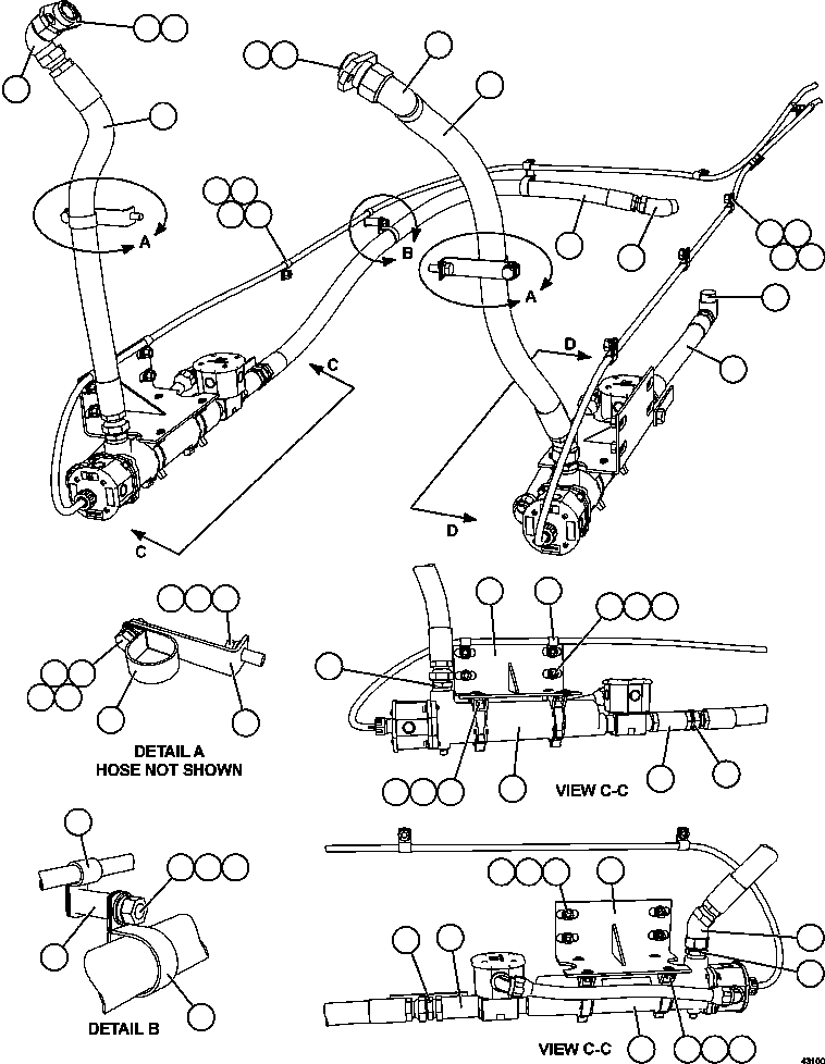 Komatsu parts book diagram for AFE57-CX 830E-1AC S/N A30505 - A30506     HIBBING TACONITE: HOT START SYSTEM - COOLANT