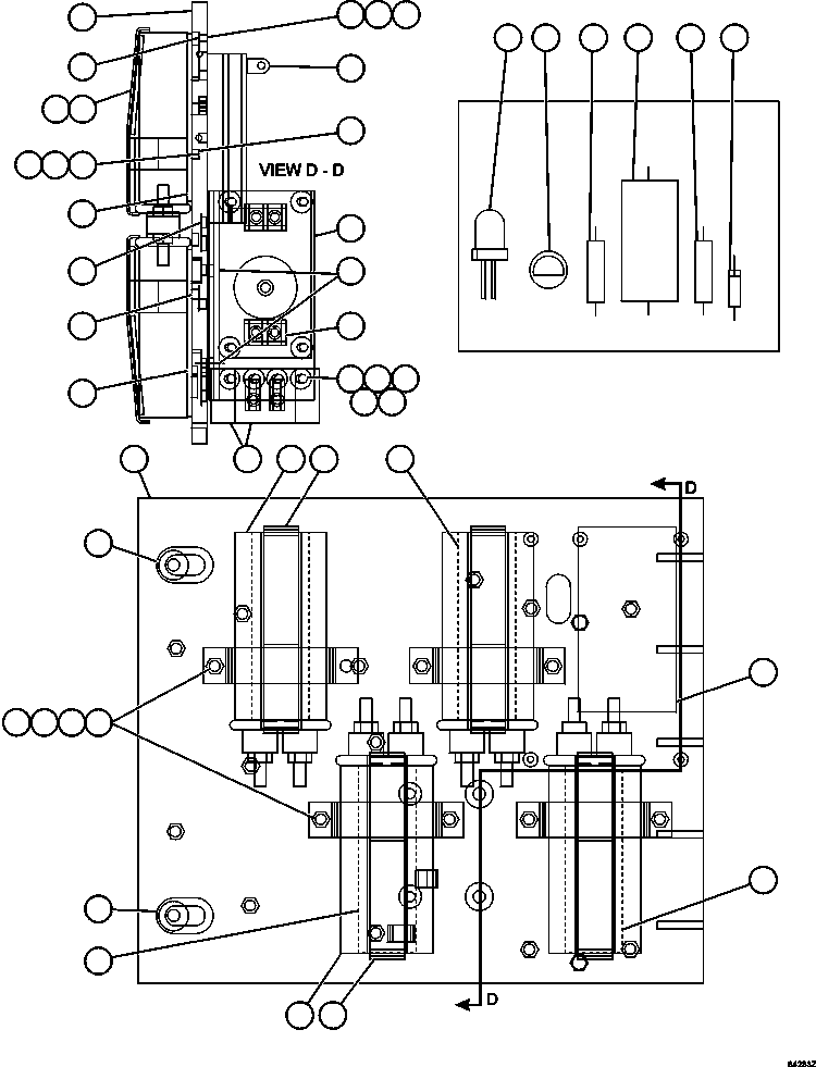 Komatsu parts book diagram for AFE57-CX 830E-1AC S/N A30505 - A30506     HIBBING TACONITE: AFSE PANEL COVER ASSEMBLY   2/2 (GE1210)