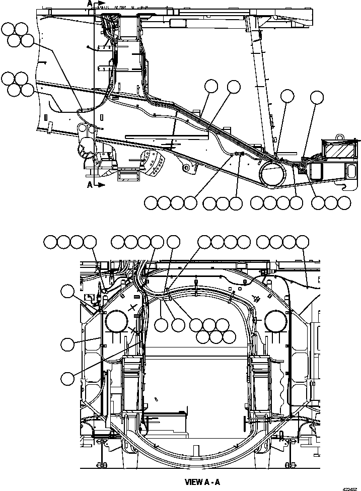 Dump Trucks Komatsu / AFE57-DF 830E-1AC S/N A30516 - A30517     MT. THORLEY(AFE57-DF) / WIRING INSTALLATION(320 : 42245)