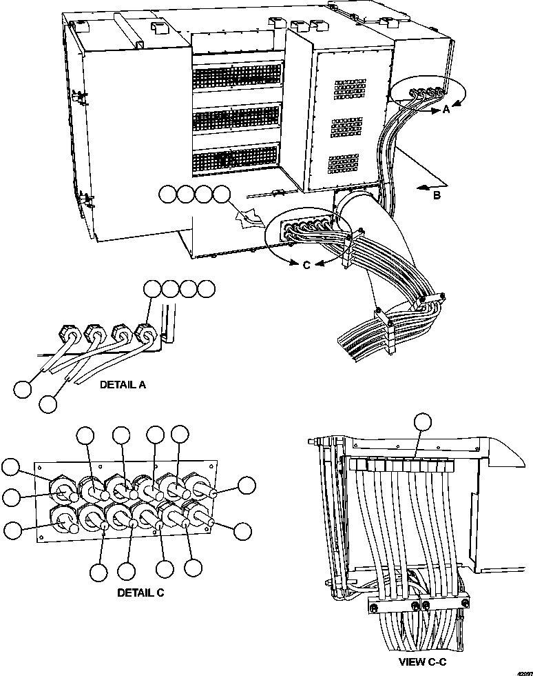 Dump Trucks Komatsu / AFE57-DT 830E-1AC S/N A30545 - A30546    BARRICK BALD MOUNTAIN(AFE57-DT) / CONTROL CABINET WIRING(262 : 42997)