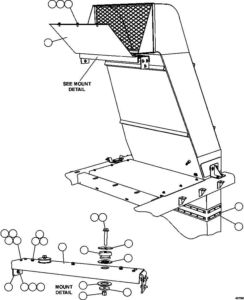 Dump Trucks Komatsu / AFE57-DT 830E-1AC S/N A30545 - A30546    BARRICK BALD MOUNTAIN(AFE57-DT) / BLOWER INLET INSTL   2/2(266 : 42756)