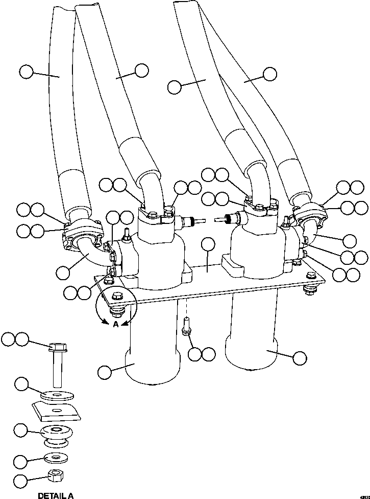 Dump Trucks Komatsu / AFE57-DT 830E-1AC S/N A30545 - A30546    BARRICK BALD MOUNTAIN(AFE57-DT) / HOIST FILTER INSTALLATION(448 : 43120)