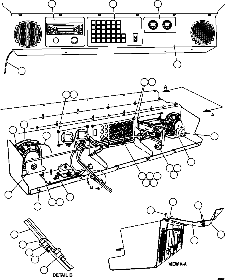 Dump Trucks Komatsu / AFE57-DZ 830E-1AC S/N A30561 - A30562      MT. THORLEY(AFE57-DZ) / OVERHEAD DASH MODULE(172 : 42792)