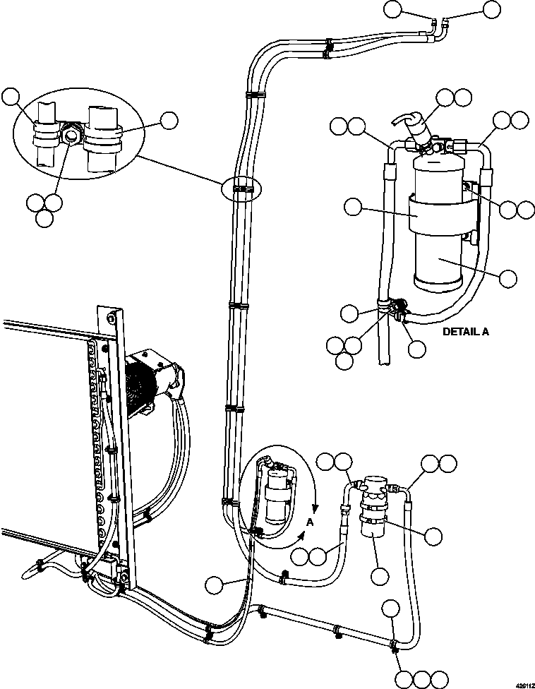 Dump Trucks Komatsu / AFE57-DZ 830E-1AC S/N A30561 - A30562      MT. THORLEY(AFE57-DZ) / AIR CONDITIONING PIPING(208 : 42611)