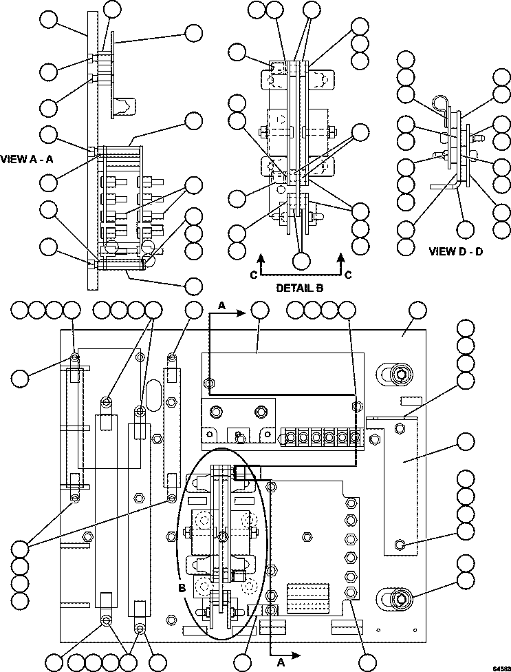 Dump Trucks Komatsu / AFE57-EP 830E-1AC S/N A30617 - A30618    VALE(AFE57-EP) / A.F.S.E. PANEL COVER ASSEMBLY   1/2     XA5837(666 : 64383)