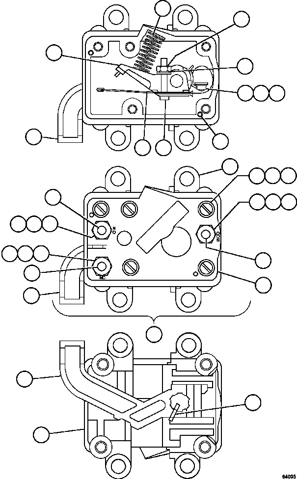 Dump Trucks Komatsu / AFE57-EP 830E-1AC S/N A30617 - A30618    VALE(AFE57-EP) / POSITION SENSOR INTERLOCK        VE3530(678 : 64035)