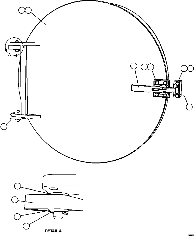 Komatsu parts book diagram for AFE57-EX 830E-1AC S/N A30637 - A30638    HINDUSTAN ZINC: REAR HATCH COVER INSTALLATION