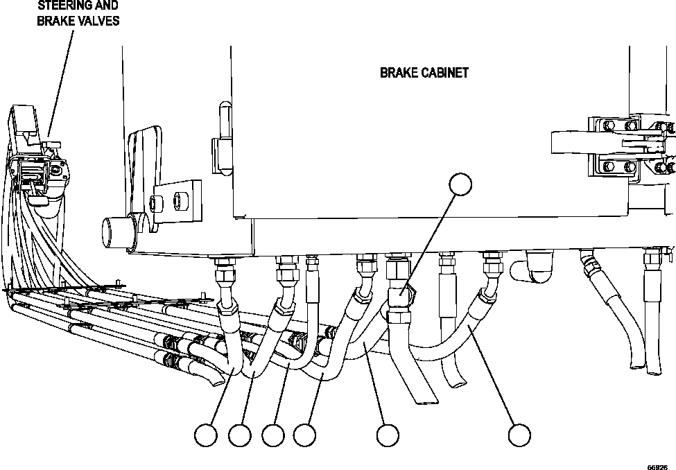 Komatsu parts book diagram for AFE57-EX 830E-1AC S/N A30637 - A30638    HINDUSTAN ZINC: CAB PIPING           2/2