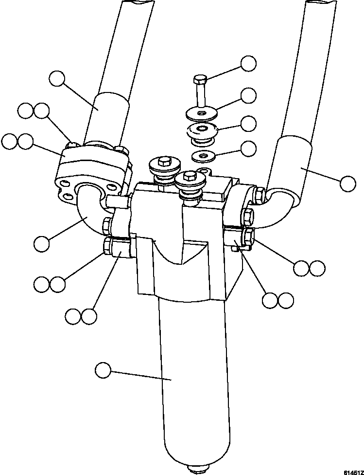 Komatsu parts book diagram for AFE57-EX 830E-1AC S/N A30637 - A30638    HINDUSTAN ZINC: STEERING FILTER INSTALLATION