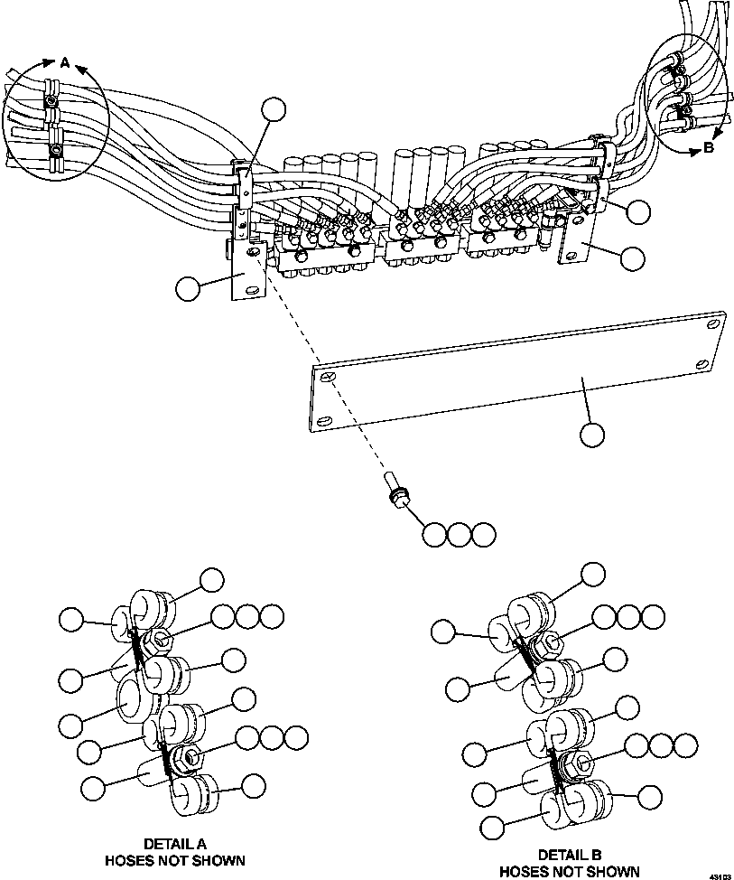 Komatsu parts book diagram for AFE57-EX 830E-1AC S/N A30637 - A30638    HINDUSTAN ZINC: AUTOMATIC LUBRICATION - REAR AXLE   3/3