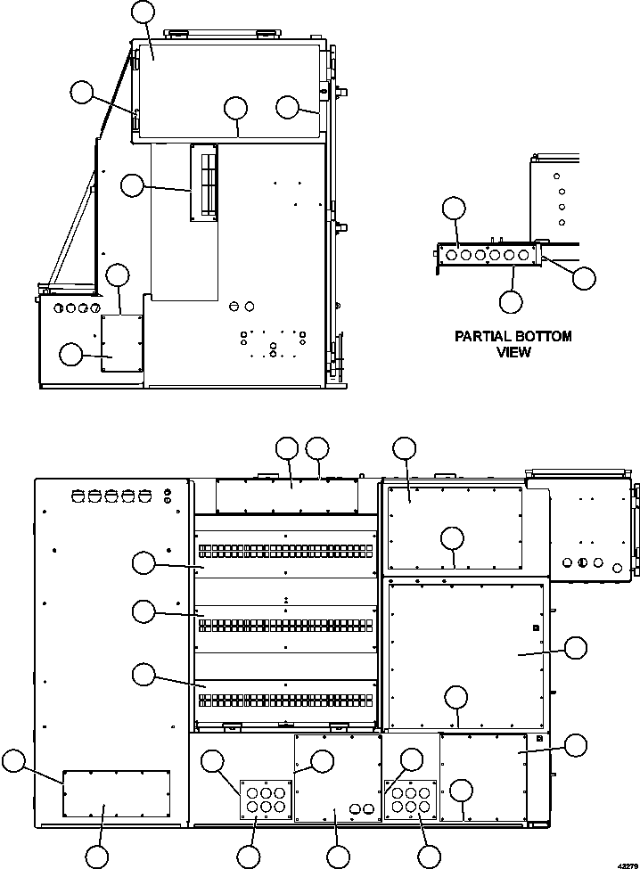 Komatsu parts book diagram for AFE57-EX 830E-1AC S/N A30637 - A30638    HINDUSTAN ZINC: DOORS AND COVERS  2/2