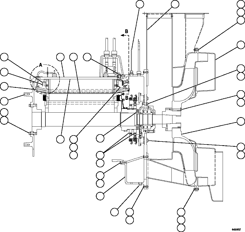 Komatsu parts book diagram for AFE57-EX 830E-1AC S/N A30637 - A30638    HINDUSTAN ZINC: ALTERNATOR - ENGINE MOUNT   1/2