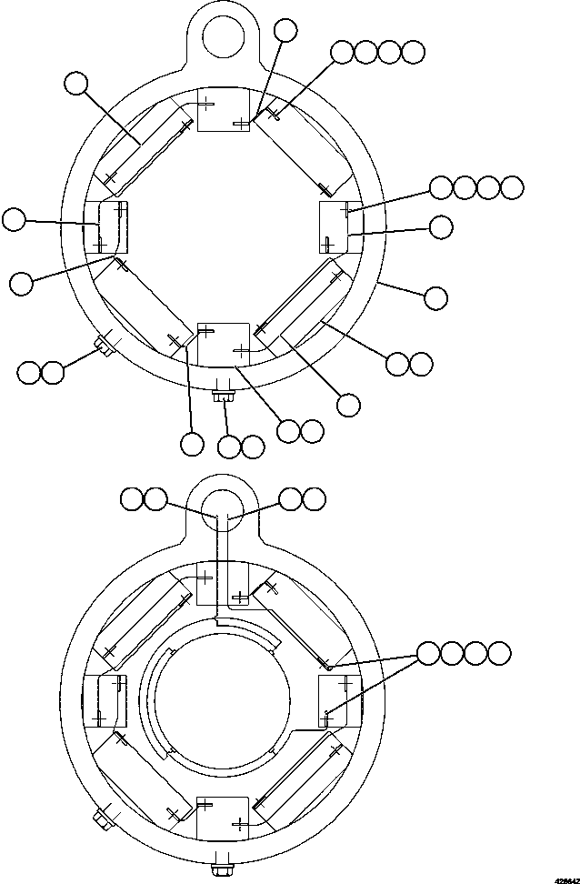 Komatsu parts book diagram for AFE57-EX 830E-1AC S/N A30637 - A30638    HINDUSTAN ZINC: RETARDING GRID BLOWER MOTOR  5/5    XA4558