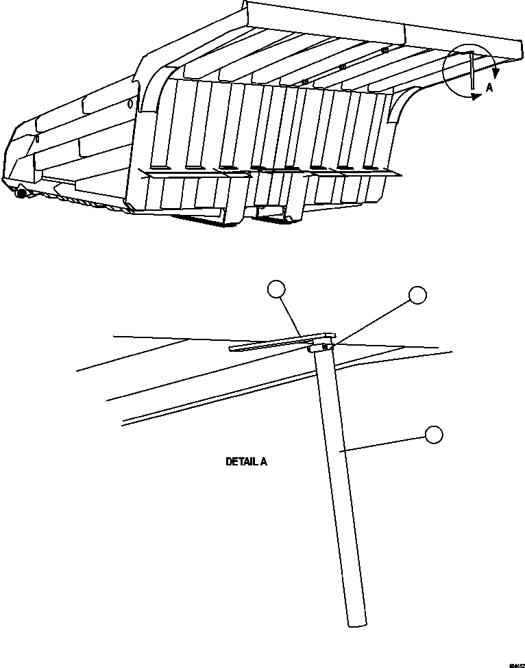 Komatsu parts book diagram for AFE57-FV 830E-1AC S/N A30732 - A30734, A30758 & A30762 - A30763 CLERMONT: BODY POSITION INDICATOR